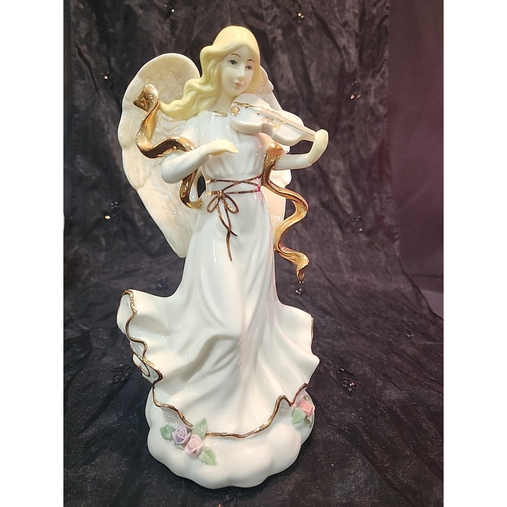 Vintage Sankyo Porcelain Angel Music Box Fur Elise